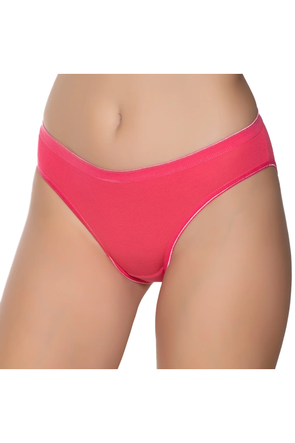Gümüş İç Giyim 6051 Kadın Likralı İnce Bel İz Yapmaz Bikini Nar