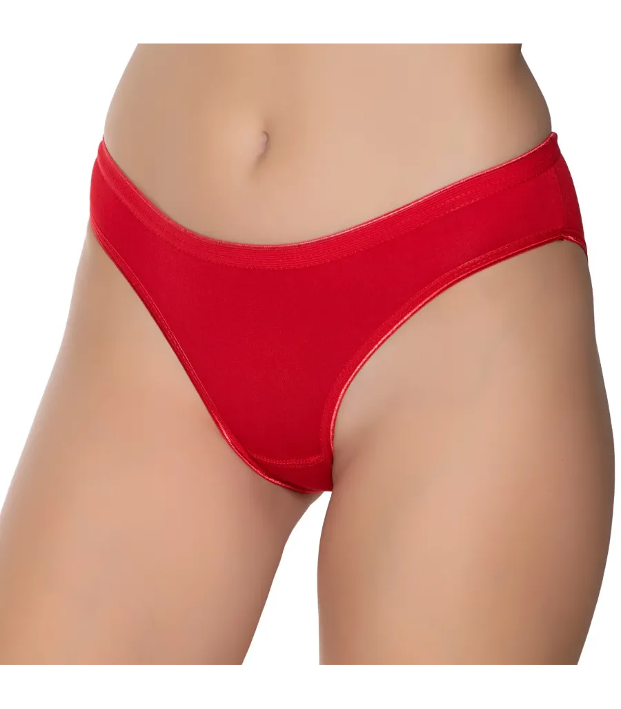 Gümüş İç Giyim 6051 Kadın Likralı İnce Bel İz Yapmaz Bikini