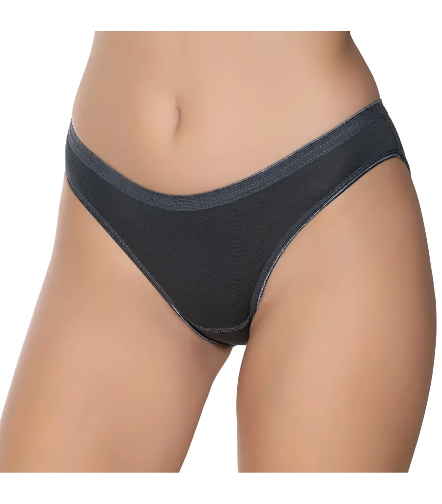 Gümüş İç Giyim 6051 Kadın Likralı İnce Bel İz Yapmaz Bikini