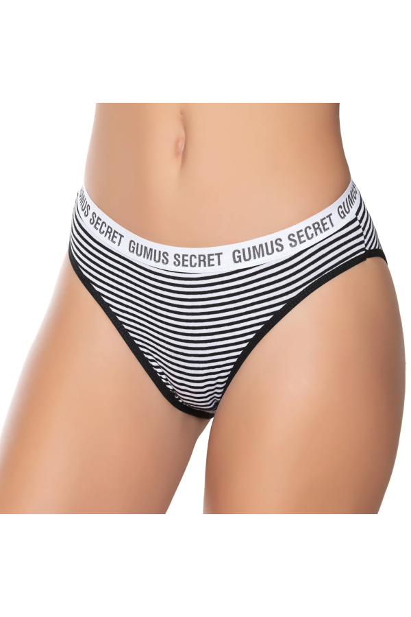 Gümüş İç Giyim 6063 Kadın Likralı Kemerli Lastik "Gümüş Secret"