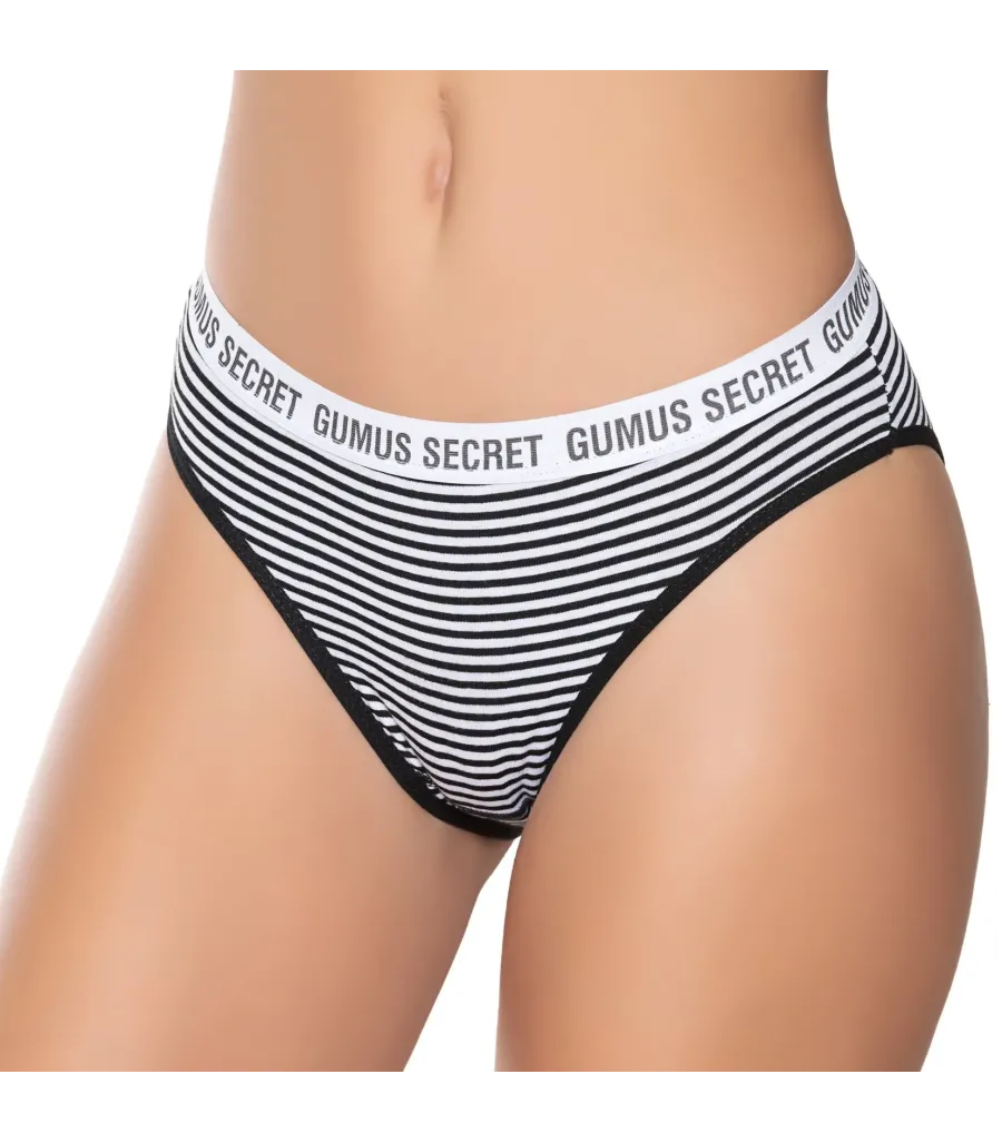 Gümüş İç Giyim 6063 Kadın Likralı Kemerli Lastik "Gümüş Secret"