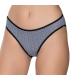 Gümüş İç Giyim 6067 Kadın Likralı Desenli Bikini Siyah