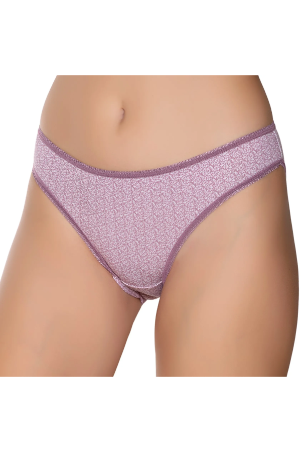 Gümüş İç Giyim 6067 Kadın Likralı Desenli Bikini Orkide