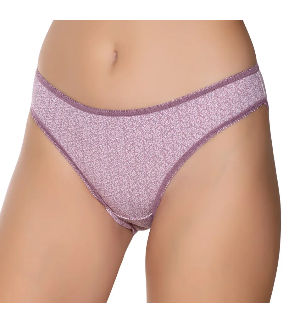 Gümüş İç Giyim 6067 Kadın Likralı Desenli Bikini Orkide