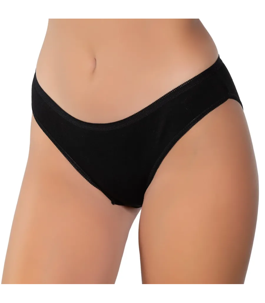 Gümüş İç Giyim 6088 Kadın Ribana Bikini Siyah