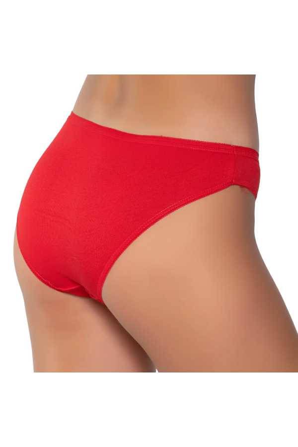Gümüş İç Giyim 6088 Kadın Ribana Bikini Kırmızı