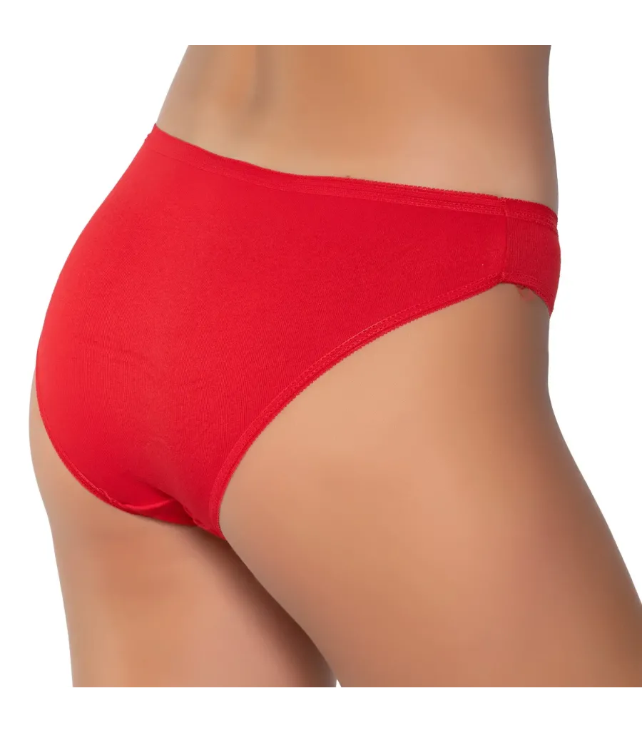 Gümüş İç Giyim 6088 Kadın Ribana Bikini Kırmızı