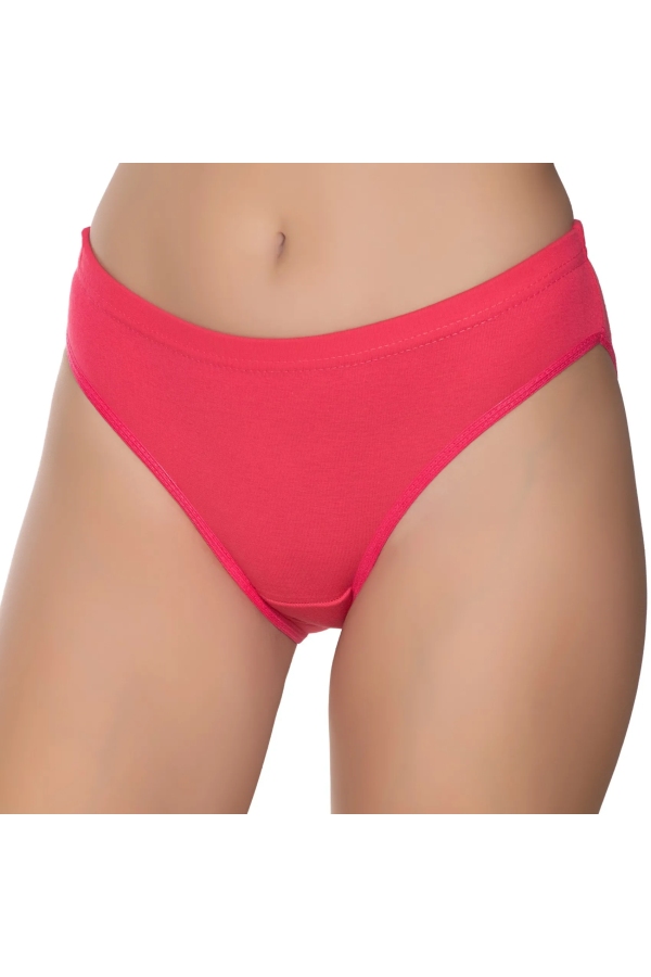 Gümüş İç Giyim 6090 Kadın Ribana Reçme Bel Bikini Nar Çiçeği