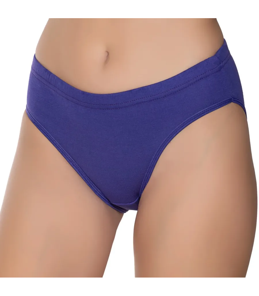 Gümüş İç Giyim 6090 Kadın Ribana Reçme Bel Bikini Mor