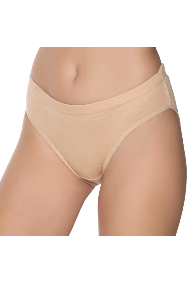 Gümüş İç Giyim 6090 Kadın Ribana Reçme Bel Bikini Ten