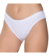 Gümüş İç Giyim 6092 Kadın Jakarlı Kalp Desenli Bikini Beyaz