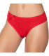 Gümüş İç Giyim 6095 Kadın Ribana İnce Bel Çizgili Bikini Kırmızı