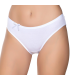Gümüş İç Giyim 6095 Kadın Ribana İnce Bel Çizgili Bikini Beyaz