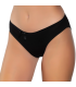 Gümüş İç Giyim 6095 Kadın Ribana İnce Bel Çizgili Bikini Siyah