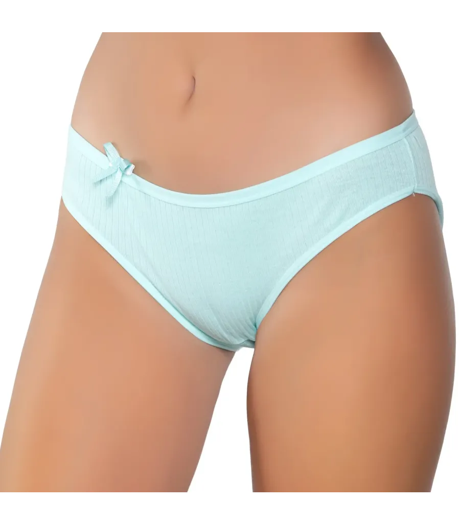 Gümüş İç Giyim 6095 Kadın Ribana İnce Bel Çizgili Bikini Su