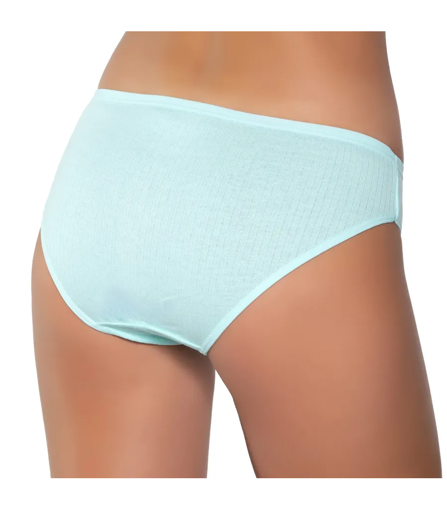 Gümüş İç Giyim 6095 Kadın Ribana İnce Bel Çizgili Bikini Su