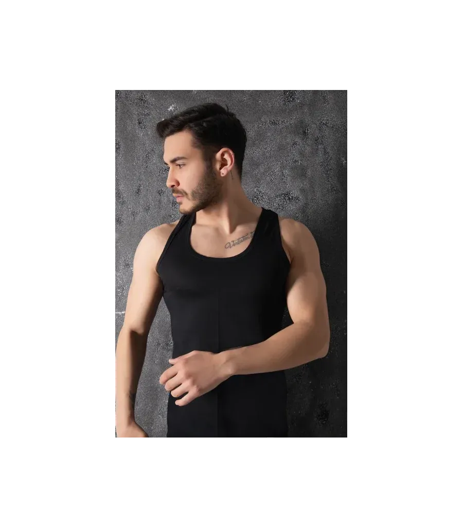 Zümrüt Erkek Atlet Tekli Paket Siyah