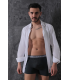 Elit Zümrüt Erkek Baklava Lastikli Likralı Boxer Füme