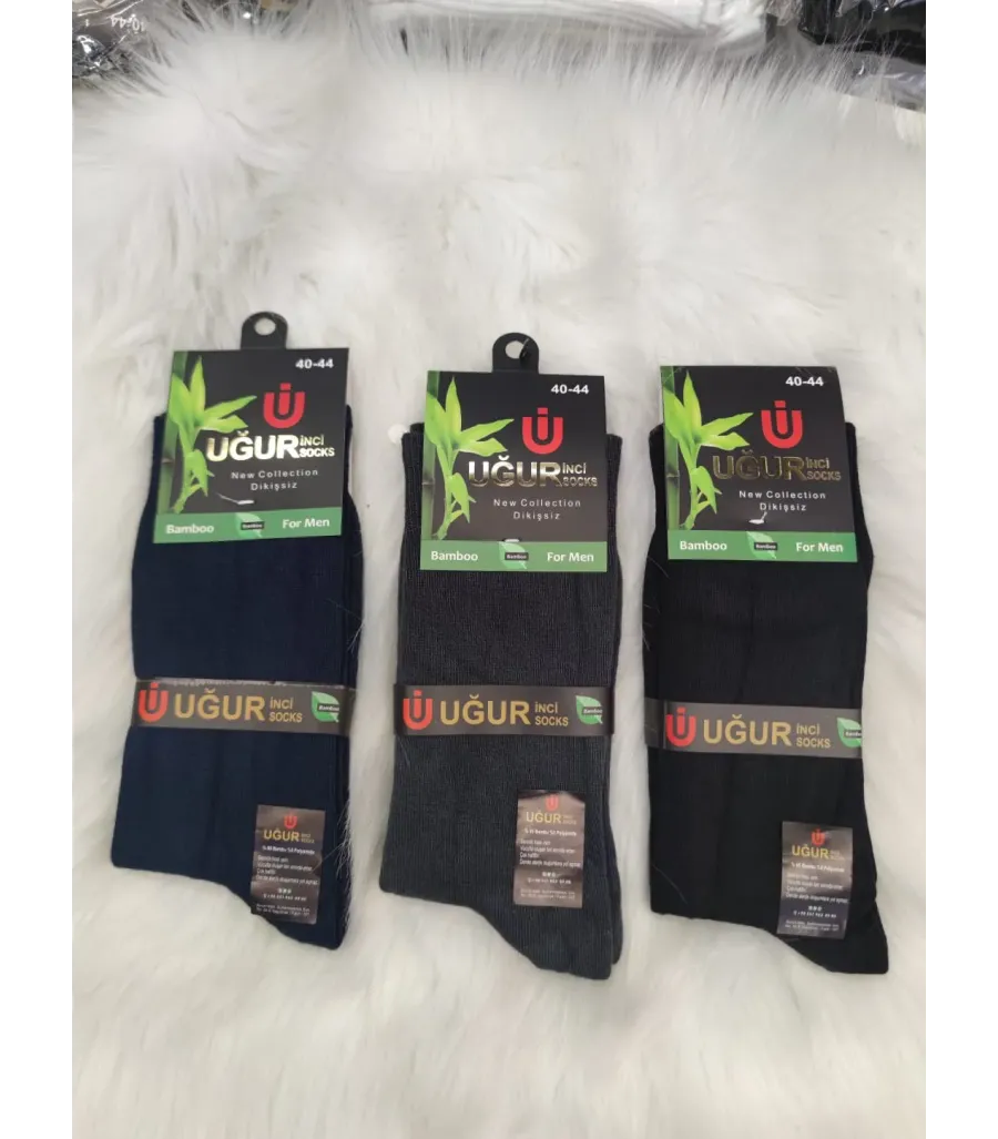 Uğur İnci Erkek Bambu Soket Çorap