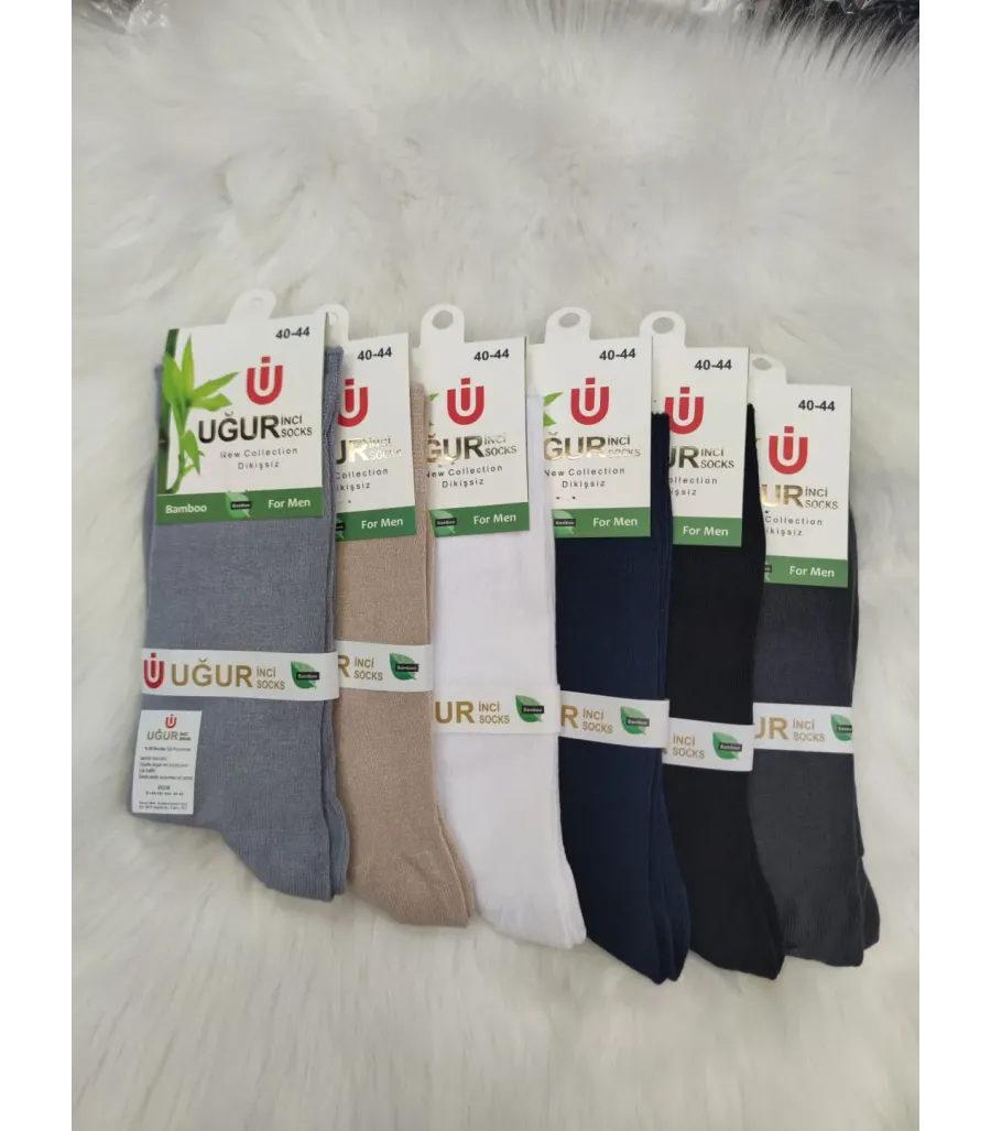 Uğur İnci Erkek Bambu Uzun Çorap