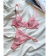 Arona Dantelli Bralet Takım Pembe