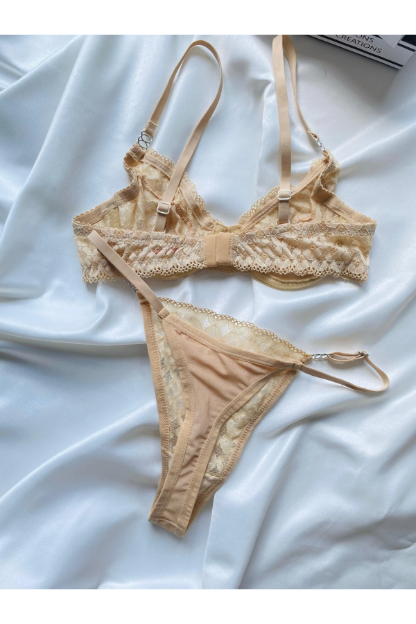 Arona Dantelli Bralet Takım Ten