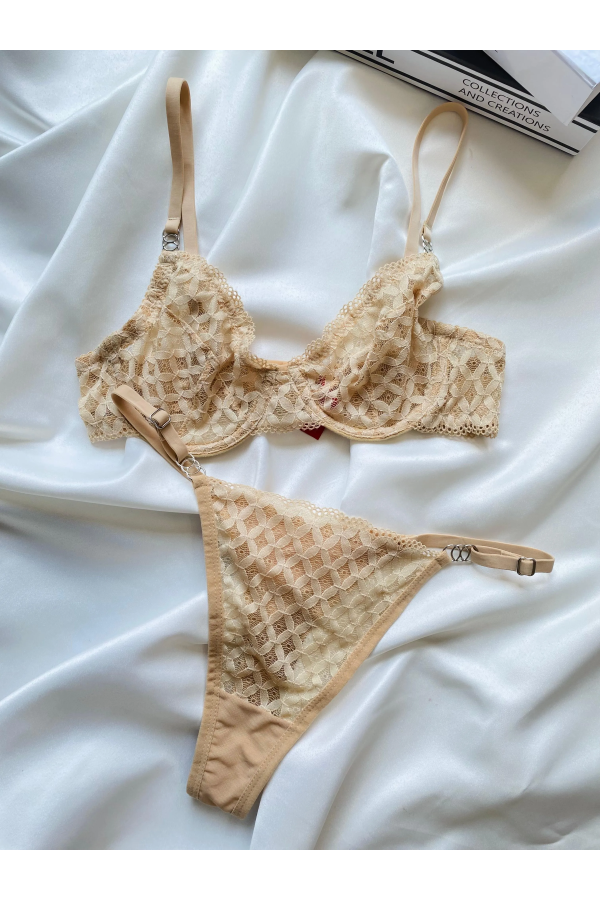Arona Dantelli Bralet Takım Ten
