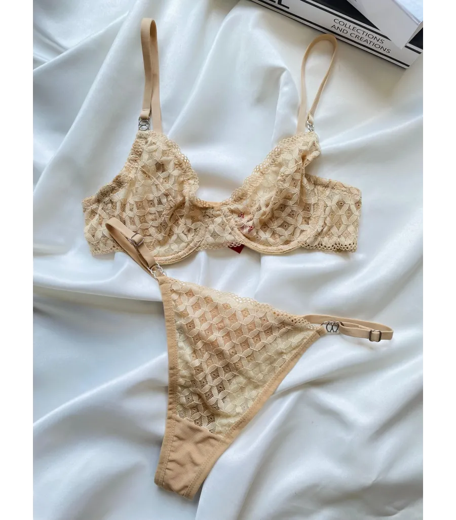 Arona Dantelli Bralet Takım Ten