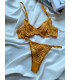 Arona Dantelli Bralet Takım Hardal