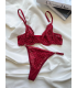 Arona Dantelli Bralet Takım Bordo