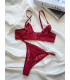 Arona Dantelli Bralet Takım Bordo