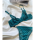 Arona Dantelli Bralet Takım Yeşil