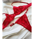 Arona Dantelli Bralet Takım Kırmızı