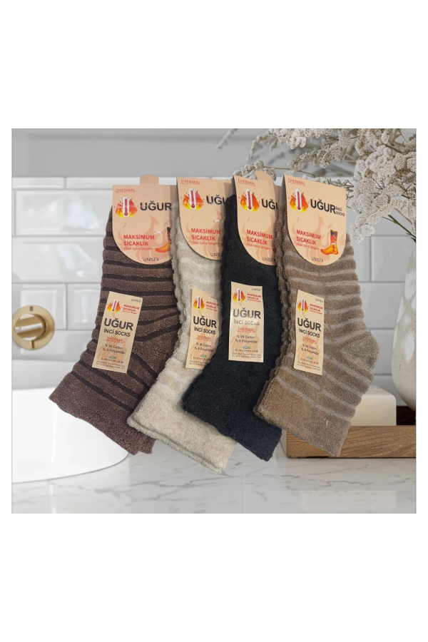 Uğur İnci Unisex Ters Havlu Çorap