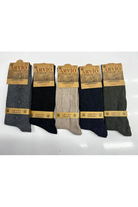 Arvıo Yün Erkek Soket Çorap