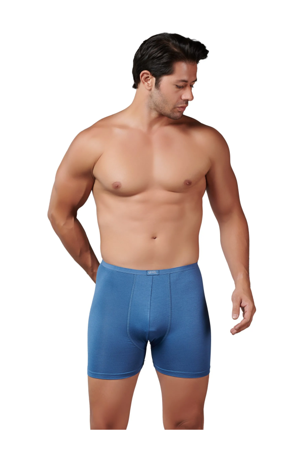 Gümüş Bambu İnce Bel Elastan Boxer