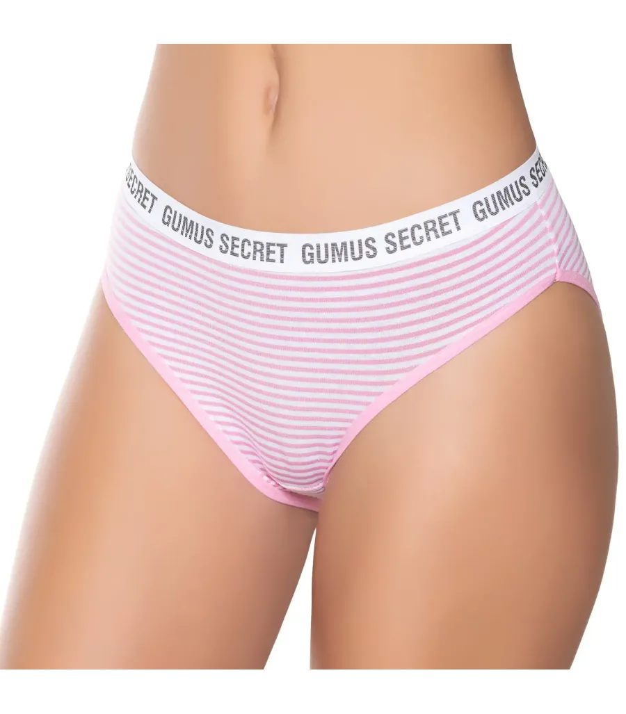 Gümüş İç Giyim 6063 Kadın Likralı Kemerli Lastik "Gümüş Secret"