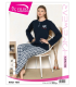 Üç Yıldız Uzun Kollu Kadın Pijama Takımı UCY182