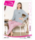 Üç Yıldız Uzun Kollu Kadın Pijama Takımı UCY181