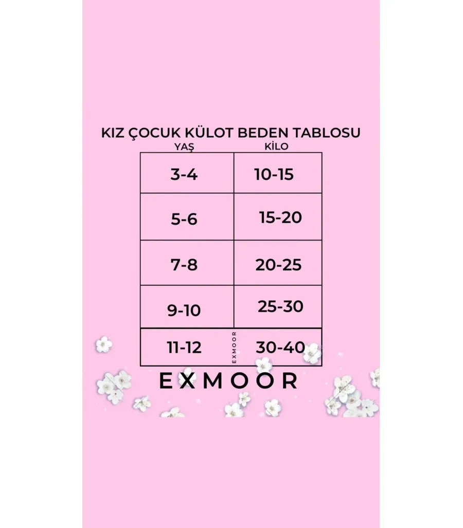 Exmoor Penye Kız Çocuk Külot