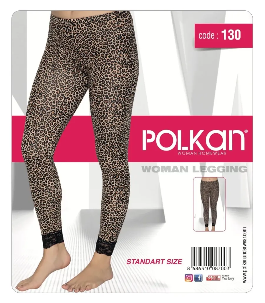 Polkan Dantelli Leopar Tayt