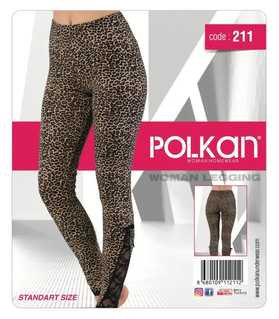 Polkan Leopar Uzun Tayt