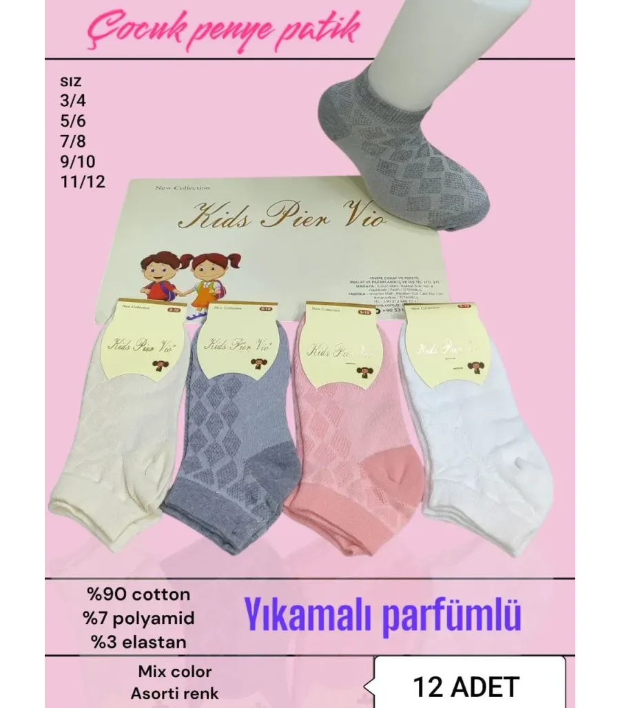 Pier Vio Kız Çocuk Penye Çorap