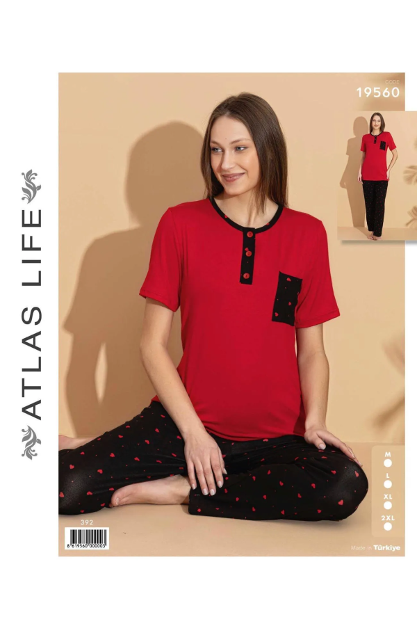 Atlas Life Kadın Pijama Takımı 19560