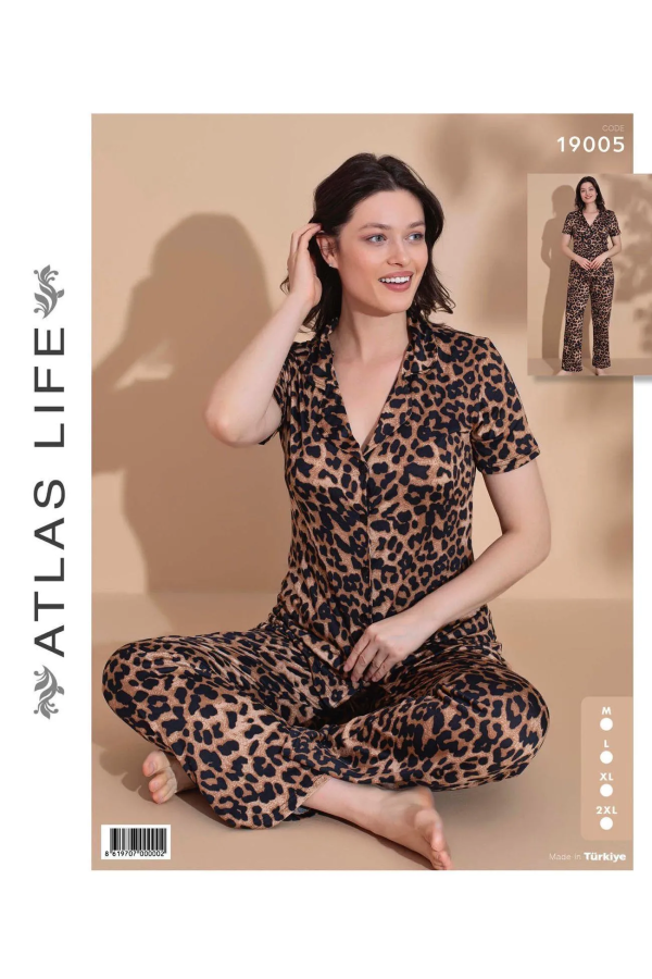 Atlas Life Kadın Pijama Takımı Leopar