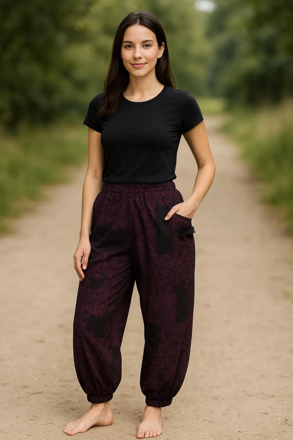 Cepli Kadın Şalvar Pijama