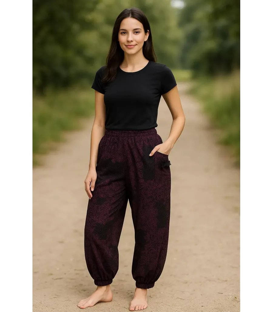 Cepli Kadın Şalvar Pijama
