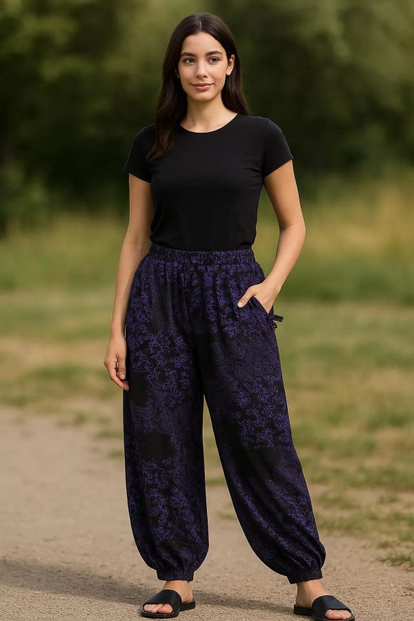 Kadın Cepli Şalvar Pijama