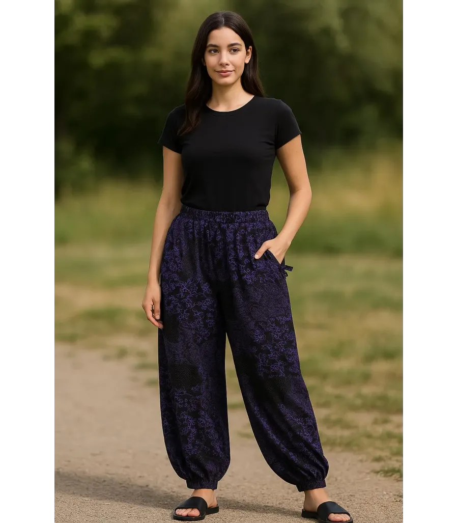 Kadın Cepli Şalvar Pijama