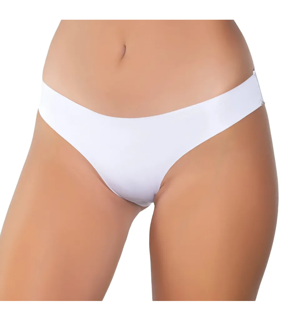 Gümüş Kadın Lazer Kesim Görünmez Bikini